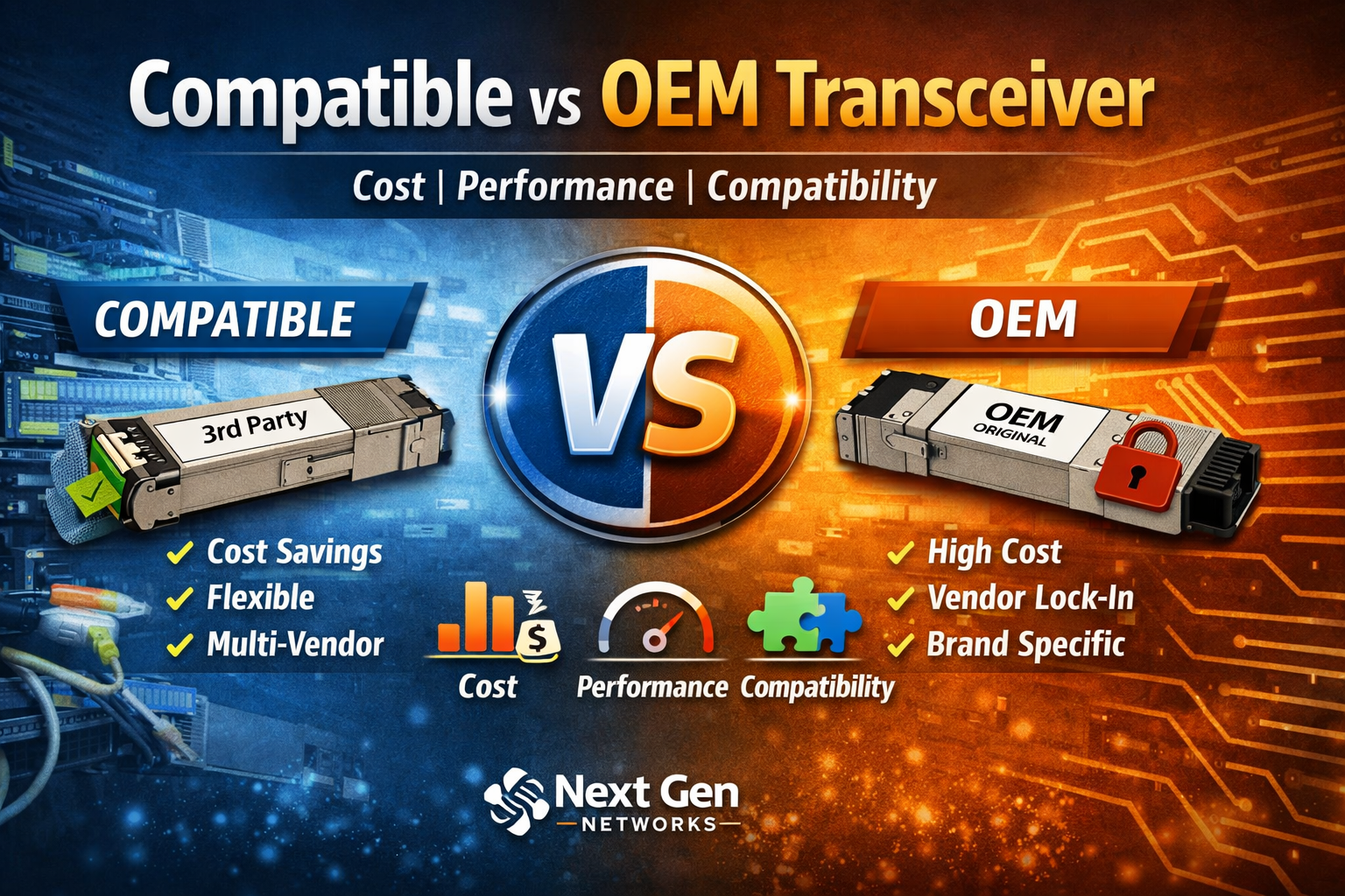 Compatible vs OEM Transceiver
