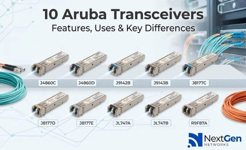 10 Aruba Transceivers: Features, Uses & Key Differences