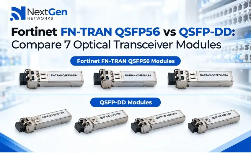 Fortinet FN-TRAN QSFP56 vs QSFP-DD: Compare 7 Optical Transceiver Modules