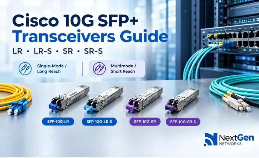 Cisco SFP-10G-LR, LR-S, SR & SR-S: 10G SFP+ Transceivers Buying Guide